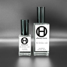 The Kitchen Sink is an eau fraiche by Olfactory House. It comes in 2ml, 5ml, 30ml or 100ml bottles. 